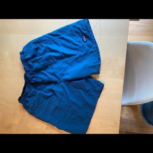 Men’s Blue Patagonia Baggie swim shorts